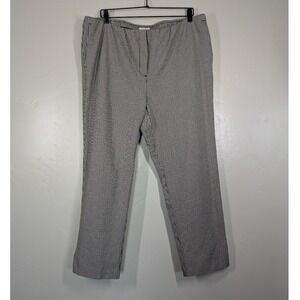 J Jill‎ Premium Bi Stretch Womens 18 Houndsooth Cropped Pants Careerwear Office